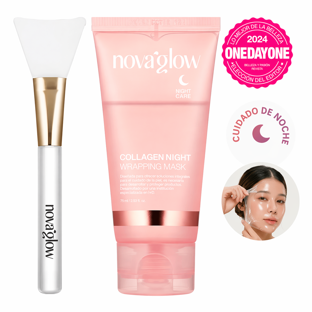 Mascarilla envolvente de ácido kójico y cúrcuma 1
