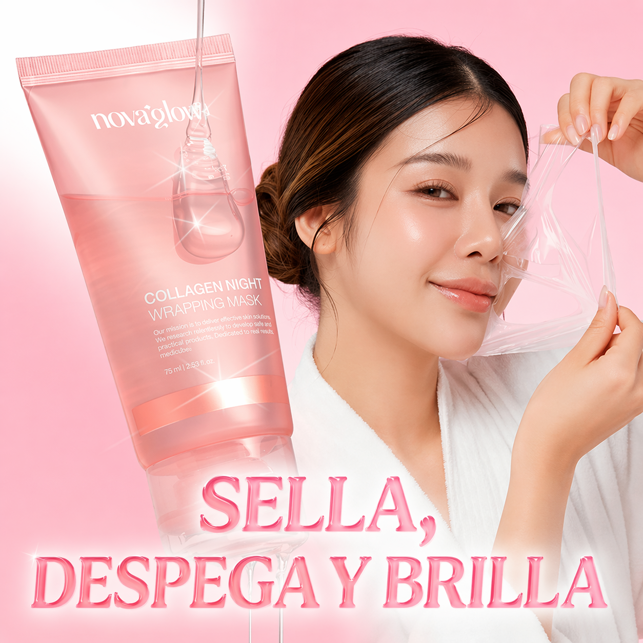 Mascarilla envolvente de ácido kójico y cúrcuma 1