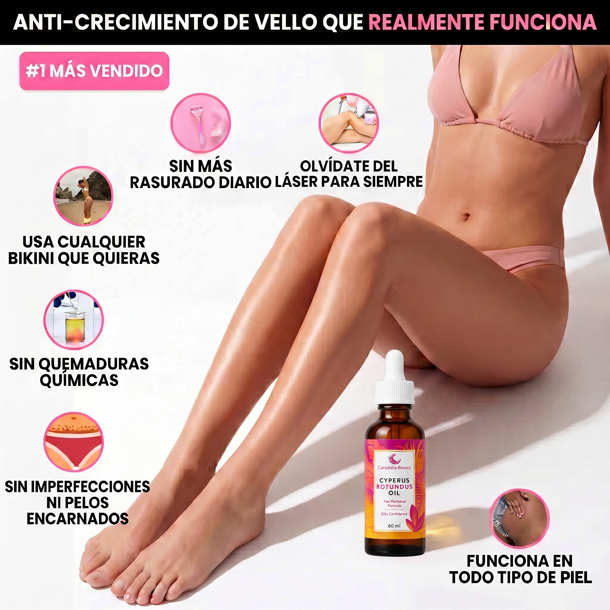 Cyperus rotundus - Inhibidor de pelos 1