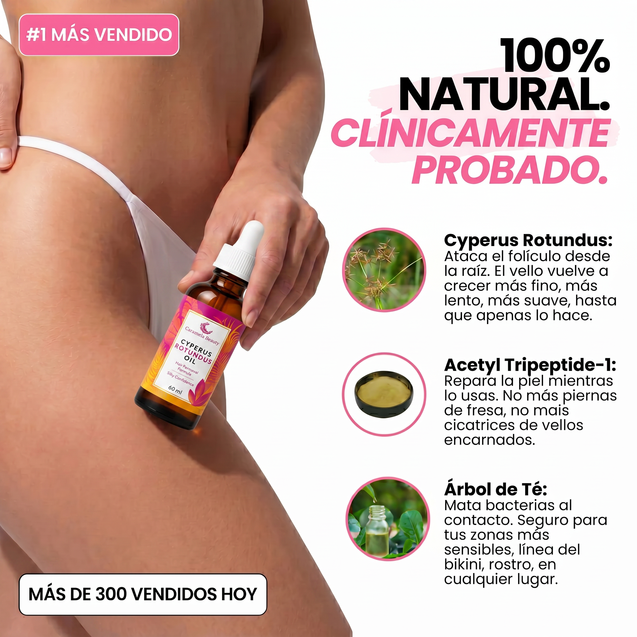 Cyperus rotundus - Inhibidor de pelos 1